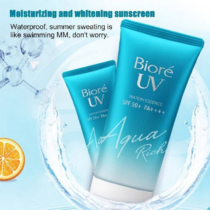 Kem chống nắng Biore Kem chống nắng cho mặt UV Aqua Rich Watery Essence Kem chống nắng làm mới dưỡng