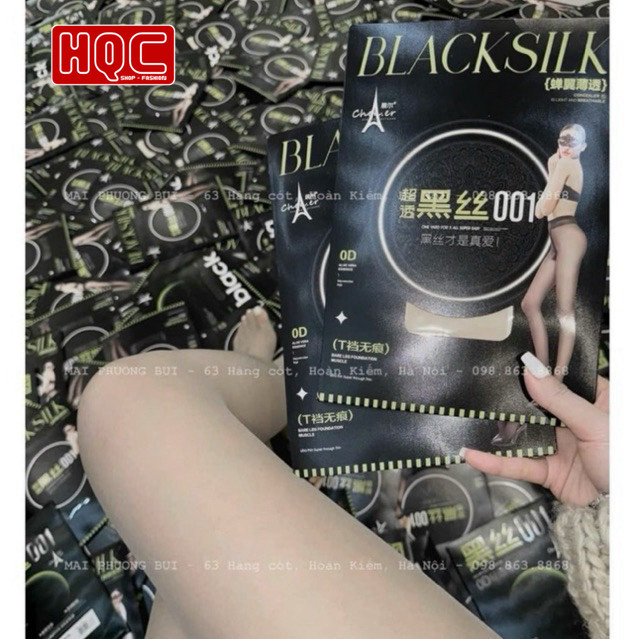 Quần tất tàng hình Black Silk siêu thật chân – Siêu mỏng dai, tiệp màu da, 2 màu Đen/Da hot trend | BigBuy360 - bigbuy360.vn