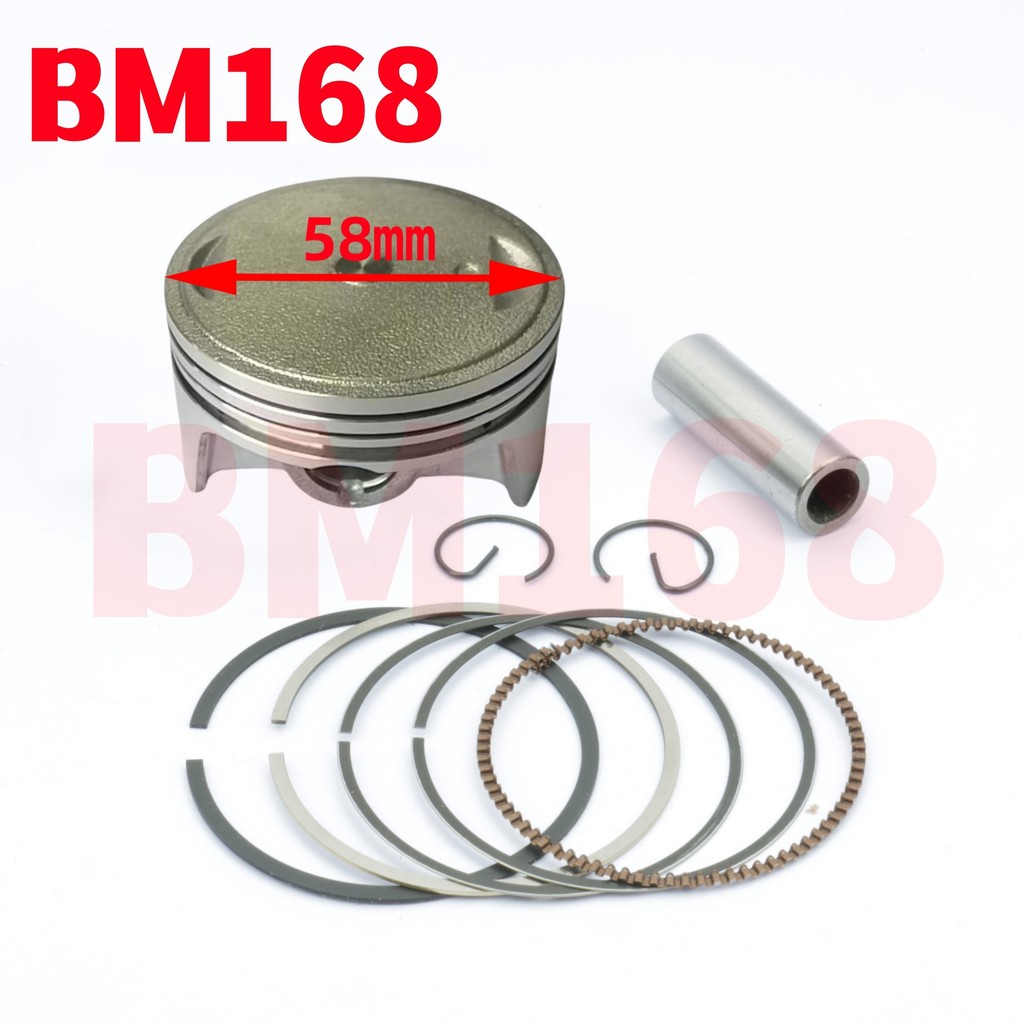 Bộ pít-tông xe máy 58mm Thích hợp cho Kawasaki KLX150 KLX150BF KLX150L 150cc