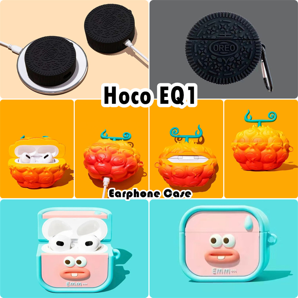 Dành Cho Hoco EQ1 Ốp Lưng Tai Nghe Hoạt Hình Sáng Tạo Series Vỏ Silicon Mềm NO.2