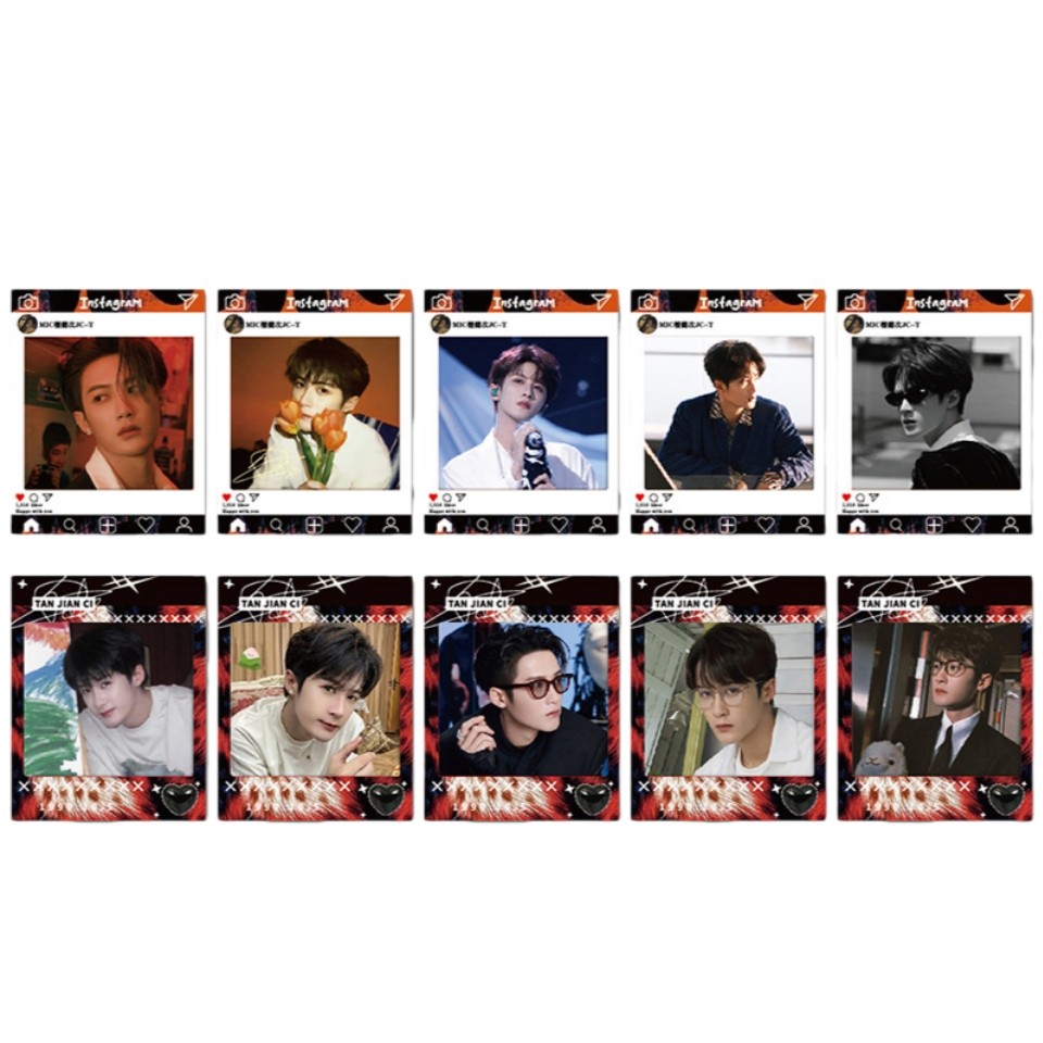 5-24 Chiếc Diễn Viên Trung Quốc JC-T Tan Jianci Lomo Cards Drama Desire Cheng Yi Sean Xiao Zhan Wang