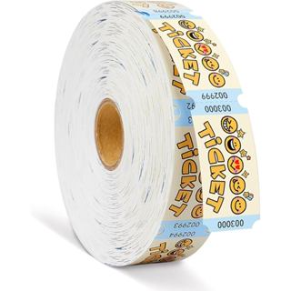 Vé bè cuộn đơn cho các sự kiện, Vé bèo dự tiệc cho lớp học, Lễ hội trường học, Phần thưởng lớp học, Trò chơi gia đình, Arcade, Lối vào, Lễ hội mùa thu, Giải thưởng cửa (1000 chiếc)