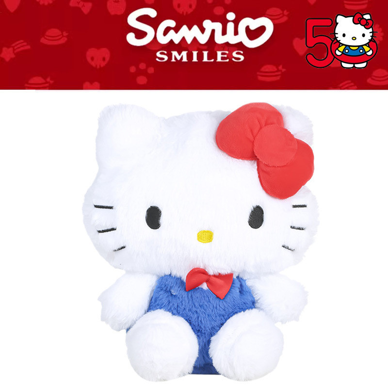 Chính Hãng Sanrio Kỷ Niệm 50 Năm Hello Kitty Hello Kitty Sang Trọng KT Búp Bê Búp Bê Cô Gái Quà Tặng