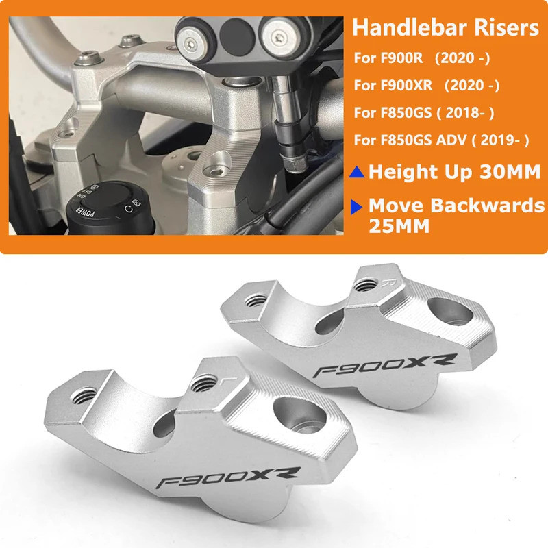 F850GS ADV Xe Máy CNC Tay Cầm Nâng Kẹp Chiều Cao Lên Adapter Cho Xe BMW F900R F900XR F850GS Phiêu Lư