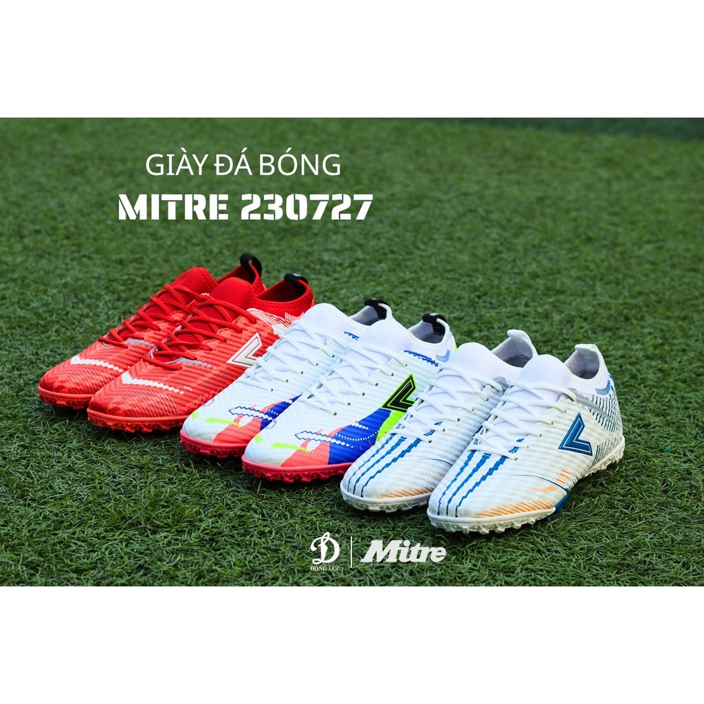 Giày đá bóng sân cỏ nhân tạo mitre MT 230727 Chính hãng Dành Cho Chân Bè To, 3 màu thể hiện mạnh mẽ