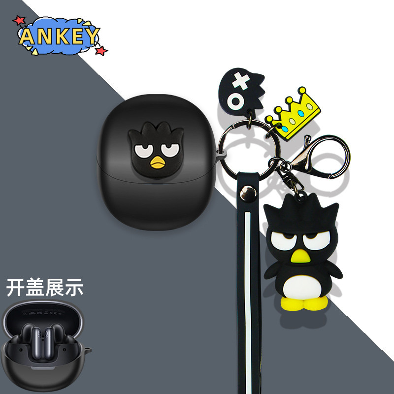 Case for Baseus Inspire XP1 Case Earphones Premium Silicone Cool Penguin Cartoon pattern Cover Shock