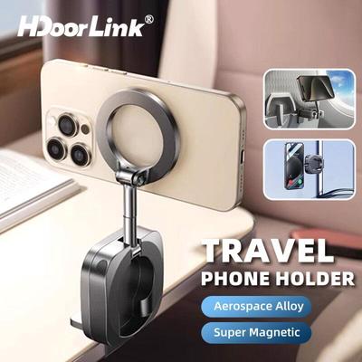 Giá đỡ điện thoại từ tính HdoorLink Magsafe 360° Giá đỡ có thể gập lại có thể xoay được trên ô tô du lịch Máy bay để bàn cho tất cả các điện thoại