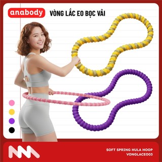  Vòng Lắc Eo 03 Nâng Cấp Bọc Vải Mềm - Lò Xo Đàn Hồi Không Kẹp Da Phù Hợp Tập Thể Dục Tại Nhà 