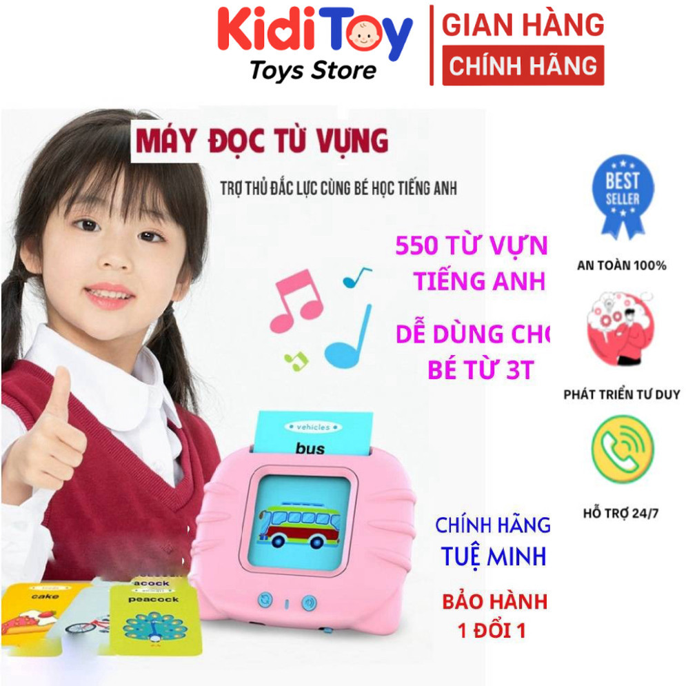 Máy đọc thẻ tiếng Anh bilingual VIỆT ANH - Model 255 flashcard & 112 flashcard, bảo hành kèm theo - 