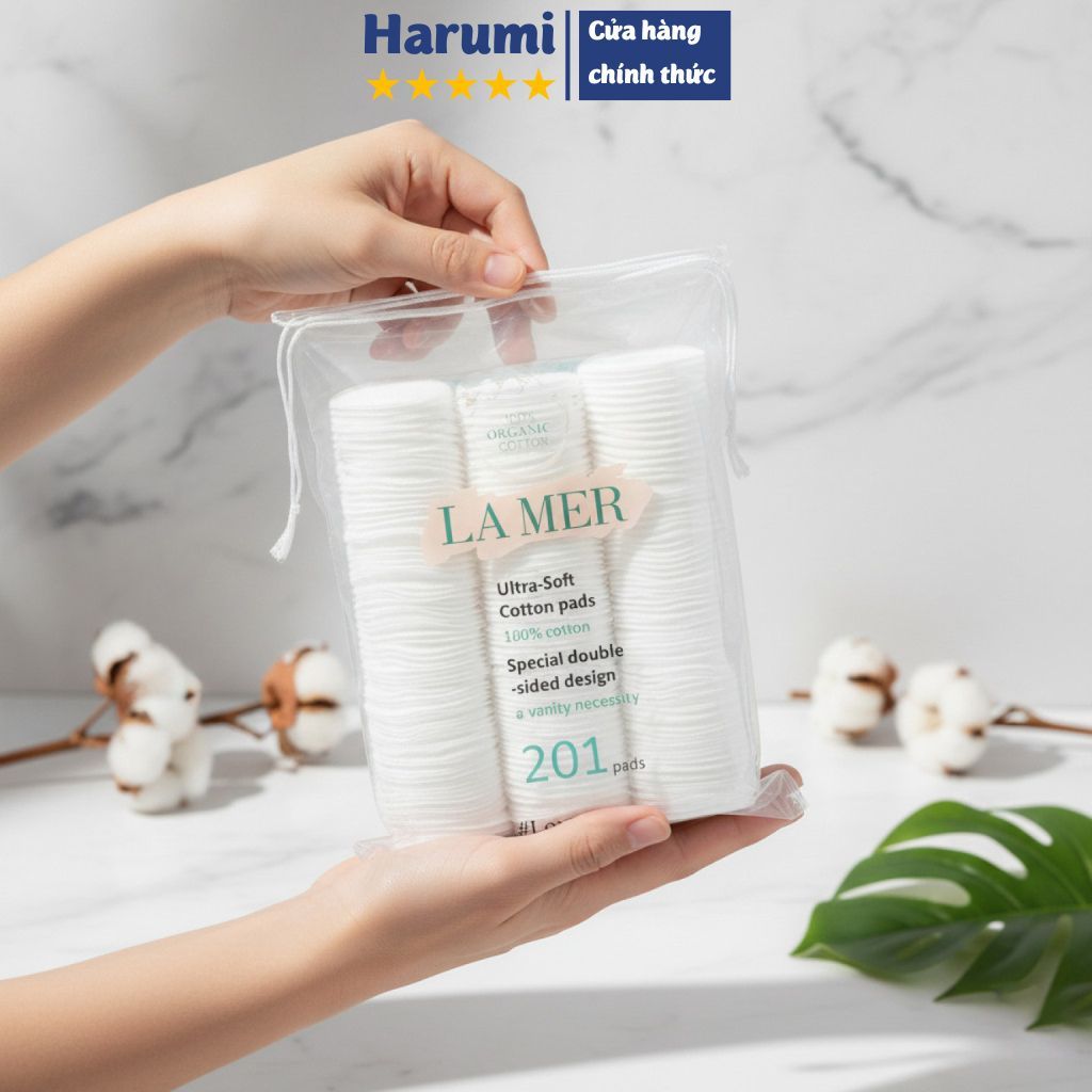 Bông Tẩy Trang Lamer 201, Bông Lamer 201 Miếng, Bông Tẩy Trang Lamer Chính Hãng 100% Cotton