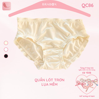  Quần lót lụa trơn mềm tặng Buộc tóc gấu QC86 