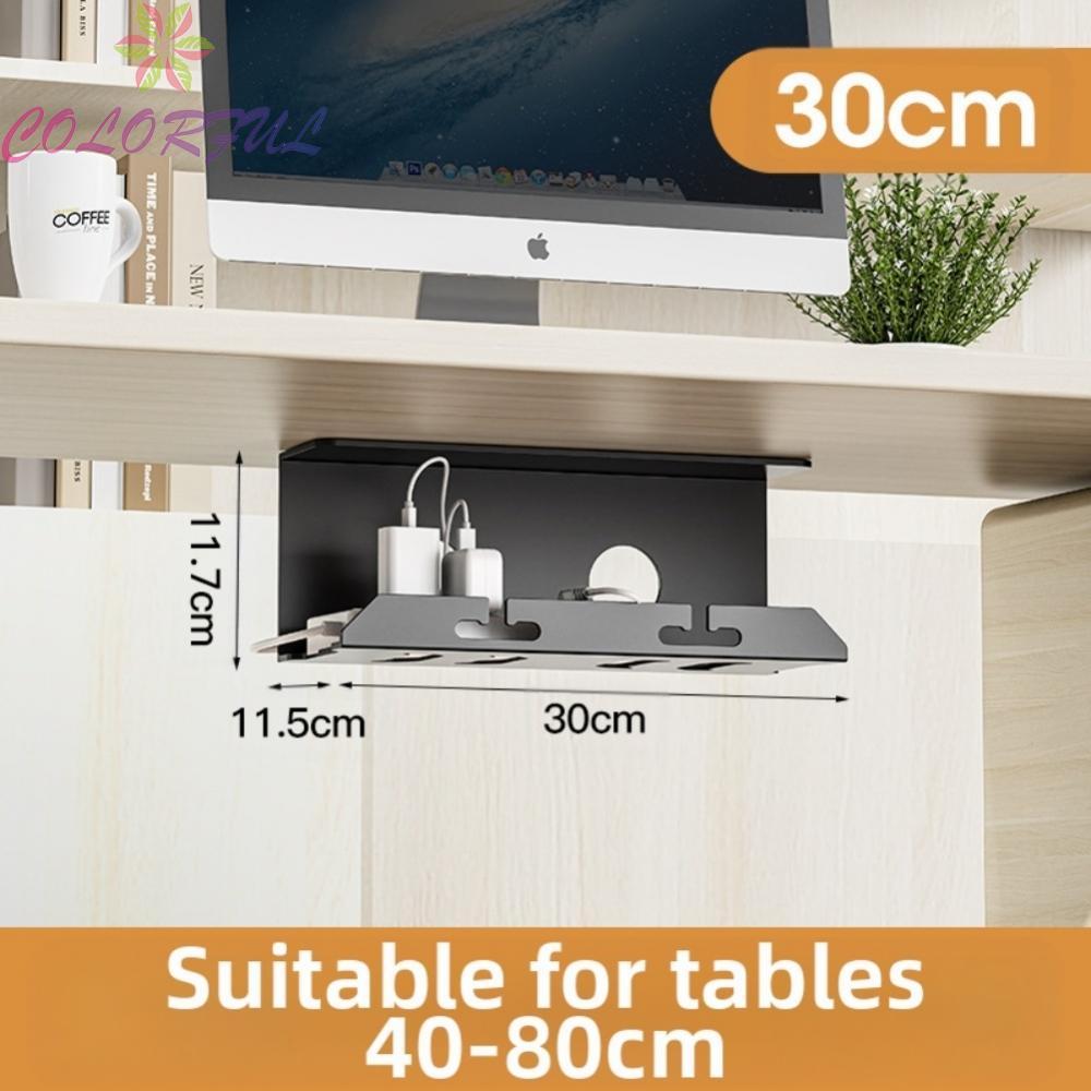 【COLORFUL】Futuristic Steel Cable Tray Desk: Effortless Cable Management Solution