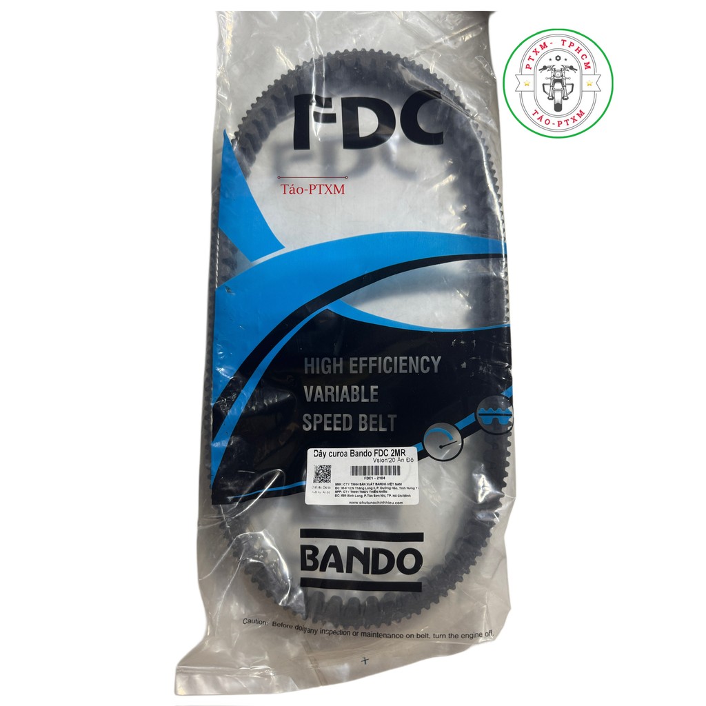 Dây curoa xe Vision 2021 (KOJ/K2C) Bando FDC 2 mặt răng