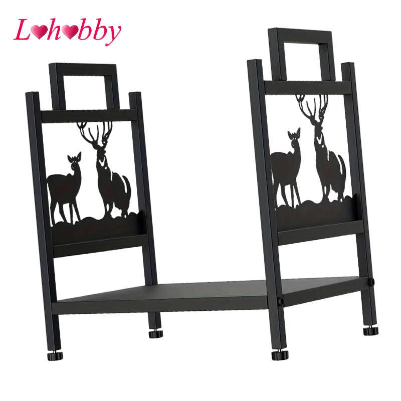 Giá củi Ngoài Trời Và Trong Nhà Hạng Nặng Mộc Mạc Lò Sưởi Trang Trí Giá Đỡ củi Lưu Trữ Lò Sưởi Trong