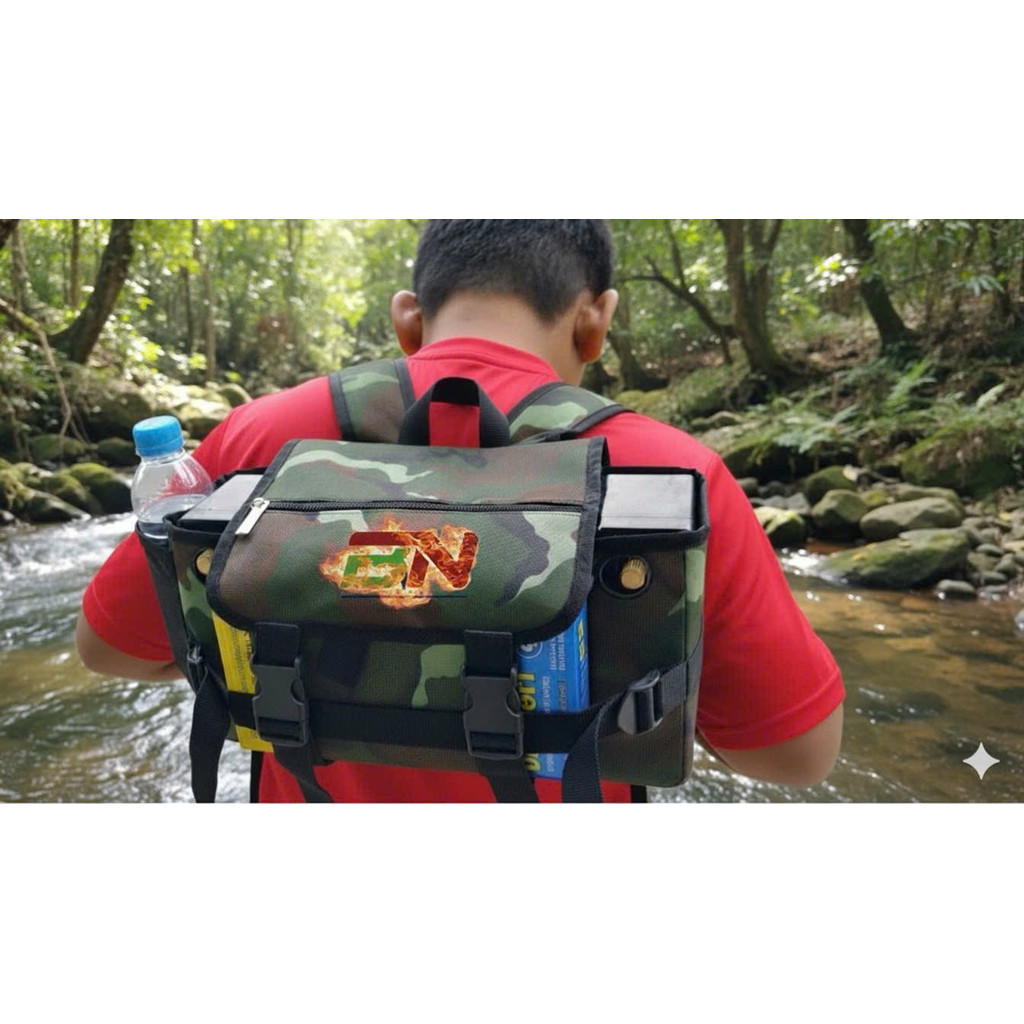 Balo đựng hộp bình Pin Lithium 12V 60Ah. LK