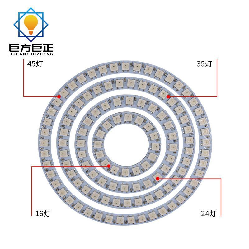 2025 Sản phẩm mới Phantom Color Angel Eye Ring 5V Full Color Marquee Running Water Ring 2812 Nhiều m