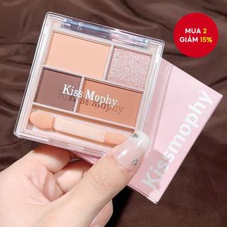  Bảng Phấn Mắt Bốn Màu Sắc Hiệu Ứng Lì   Ánh Ngọc Trai Lấp Lánh Tông Cam   Nâu Khó Phai Màu Đấ 