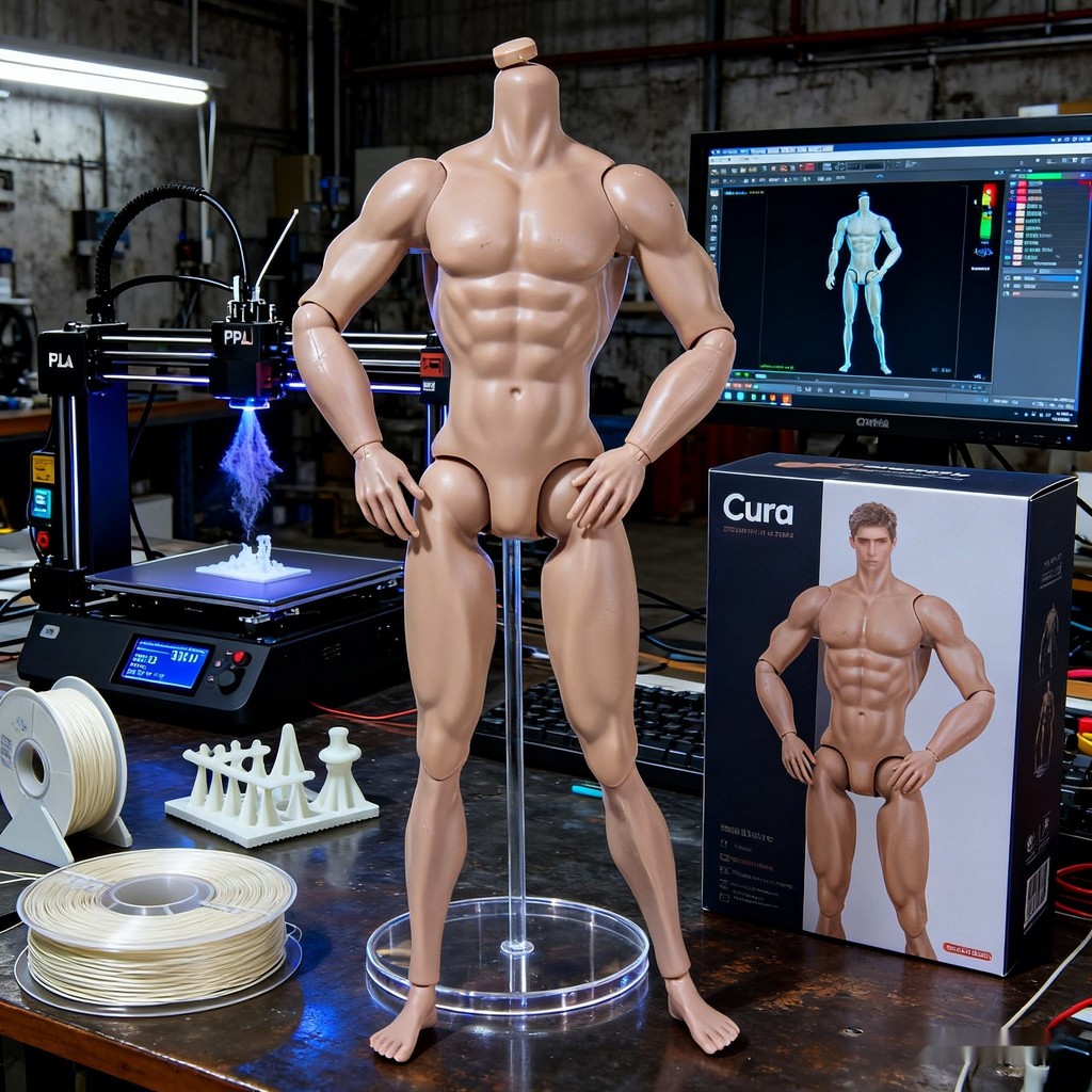 12In 1 / 6 BJD MJD Nam Doll 12Jointed Posable Body DIY Sưu Tập Trang Phục Búp Bê Thời Trang Chuyên N