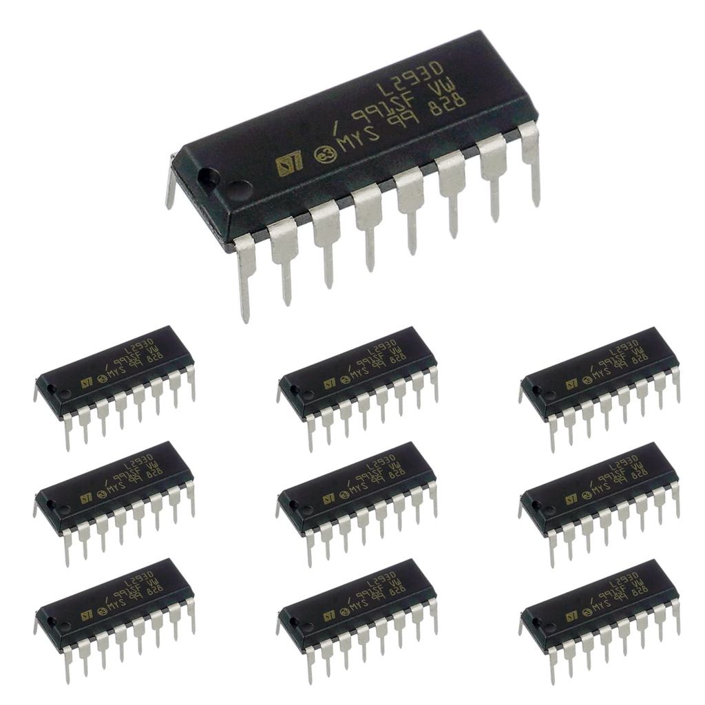 Bộ điều khiển động cơ bước IC 16 chân BOJACK L293 L293D (Gói 10)