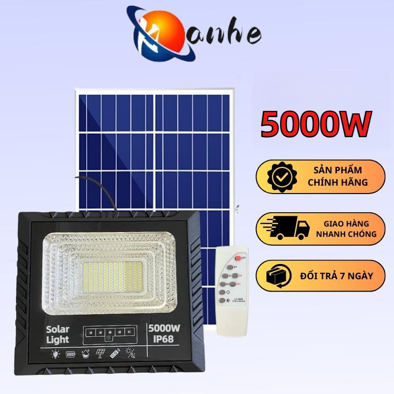Đèn sân vườn nănglượng mặt trời5000W Màn hình hiển thị năng lượng ngoài trời không thấm nước với đèn sân điều khiển từxa