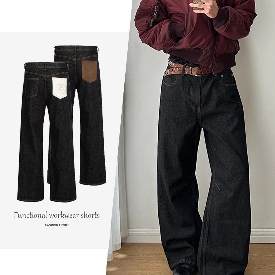 Quần Jean Baggy Nam Okayama, Dáng Đứng Phù Hợp Mùa Xuân Thu