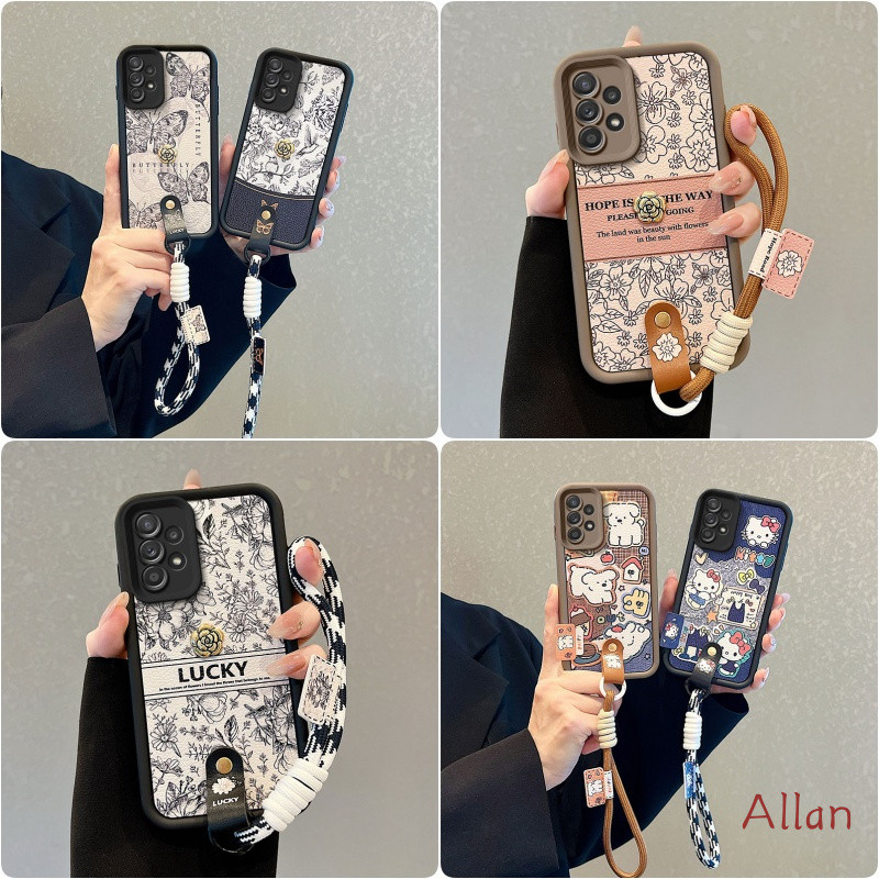 ốp lưng samsung a52 / a52s 5G / a53 5G Ốp Lưng TPU Da Dây Buộc Chống Sốc Vỏ Điện Thoại BBND