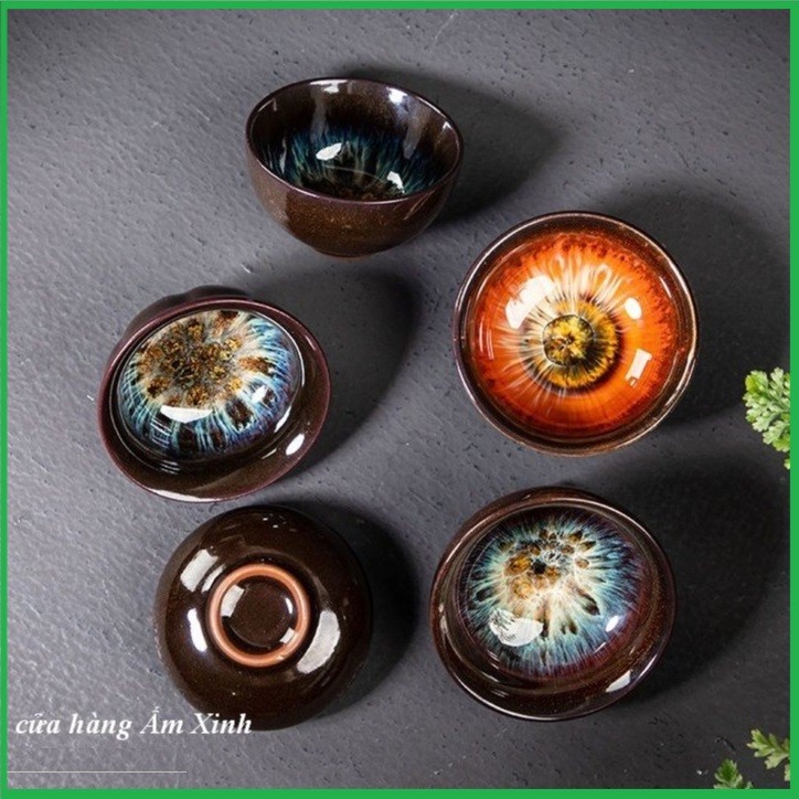 Chén Thiên Mục Lông Thỏ Dùng Thưởng Trà