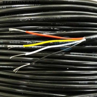 Dây Cáp Nhôm 4 Lõi UL2464-22AWG-4C 4x0.5mm2 Vỏ PVC TechZone Việt