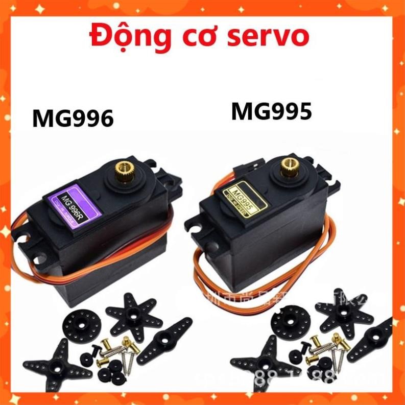 Động cơ servo MG995 MG996 180 độ - 50% Bánh răng kim loại đồng siêu khỏe 13Kg/cm, điện áp hoạt động 