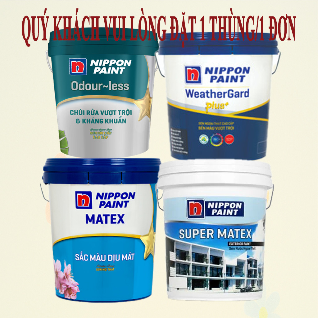 Nippon Matex trong,Nippon Super Matex ,WeatherGard, Nippn WP200 Plus, Nippon Odour-less, Nippon Easy