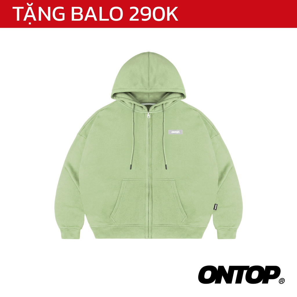 Áo hoodie zip trơn ONTOP | O18-HD1-XL