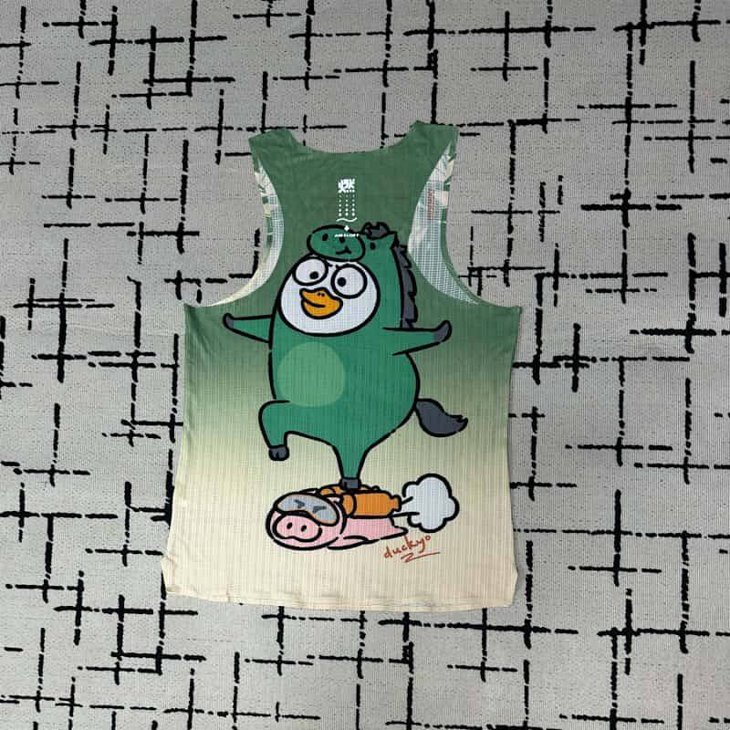 Men's and Women's Lightweight Running Quick-Drying Wicking Adhesive Vest Marathon Racing Sleeveless 