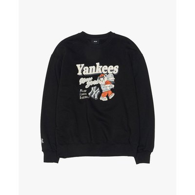 MLB - Áo sweatshirt unisex cổ tròn tay dài Mega Bear Series_3AMTE0154-50BKS