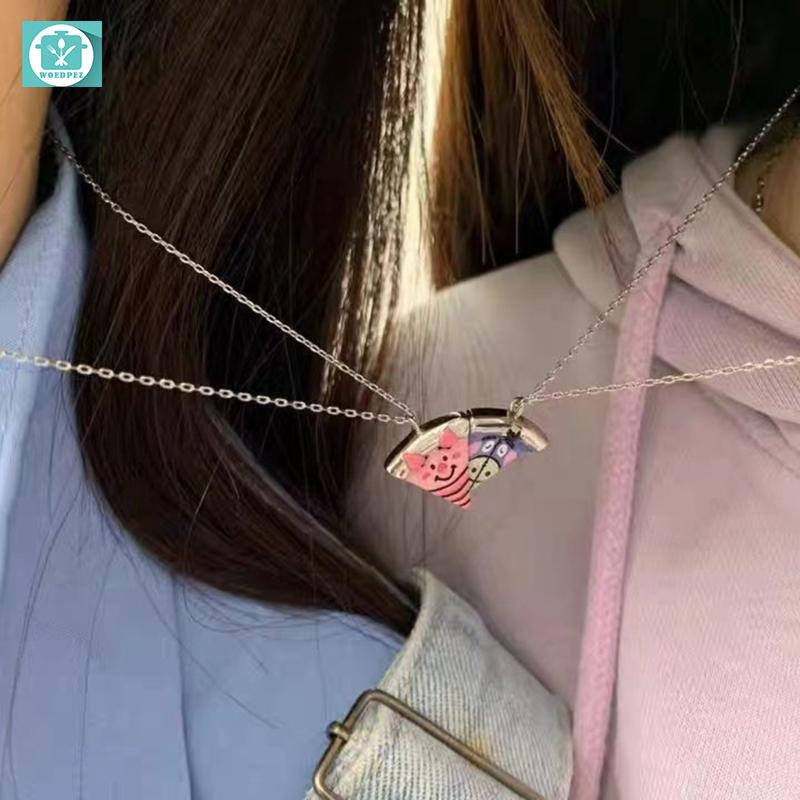 Vòng Cổ Nam Châm Woodypez 6 Chiếc Mặt Dây Xích, Trang Sức Cặp Đôi