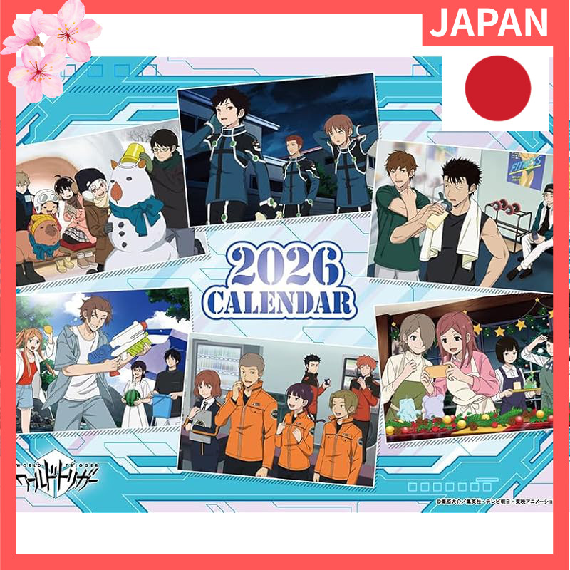Toei Animation Desk Calendar World Trigger 2026 16×20cm CL-028【Direct from Japan】
