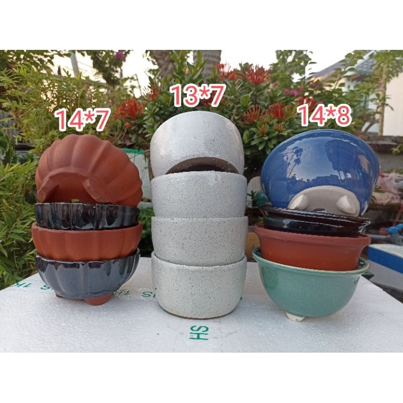 thanh lý 10 chậu tròn