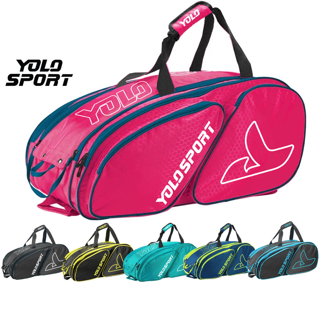 Balo Pickleball YOLO SPORT Elite Hồng Túi Đựng Vợt Tennis Cầu Lông Ngăn Giày Riêng Túi Thể Thao Cỡ L