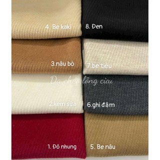 Vải dạ chéo lông cừu chất đẹp, dày ấm, có co giãn