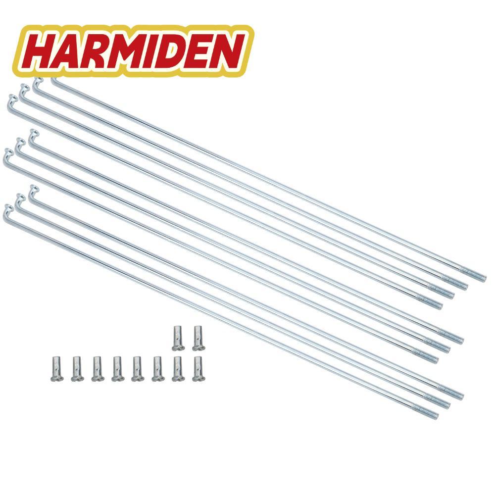 HARMIDEN 10 Bộ Nan Hoa Xe Ba Bánh, Thép Carbon Bền 13g, Đường Kính 2,2mm