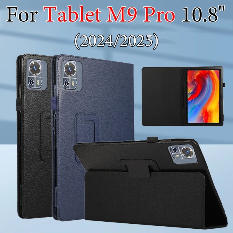 Dành Cho Máy Tính Bảng M9Pro 2024 2025 5G 10.8 Da PU Bao Da Chống Rơi Galaxy Tab M9 Pro N20 Máy Tính