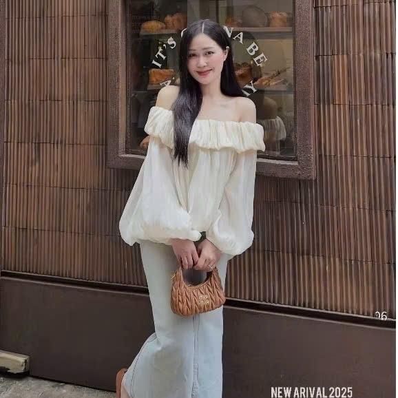 ÁO TRỄ VAI BÍ NHÚN BÈO TAY DÀI CHẤT VOAN TƠ BỒNG BỀNH Kieupham.shop | BigBuy360 - bigbuy360.vn