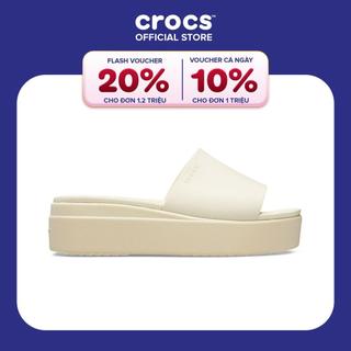  Dép Quai Ngang Nữ Crocs Brooklyn - Bone 