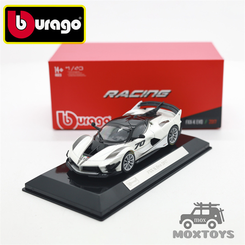 Xe đua Bburago 1: 43 FXX-K EVO 2017 Racing Metal White Diecast