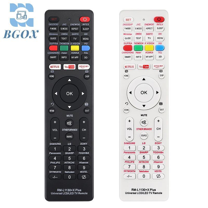 [BGOX] Điều khiển từ xa thay thế đa năng RM-L1130 + X cho tất cả các thương hiệu TV truyền hình RM-L