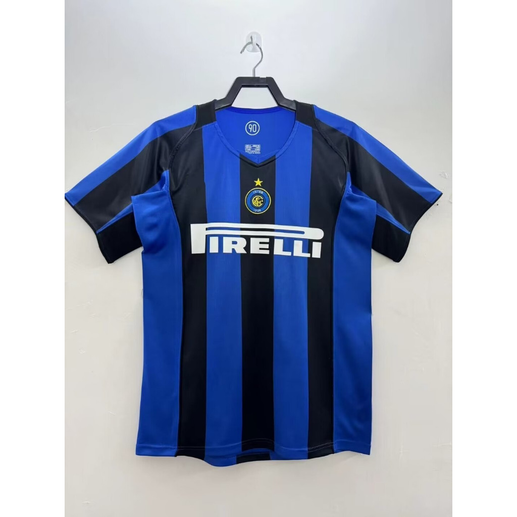 #IM 04-05 Inter Home Away Retro Soccer Jersey Bóng đá #ADRIANO #RECOBA