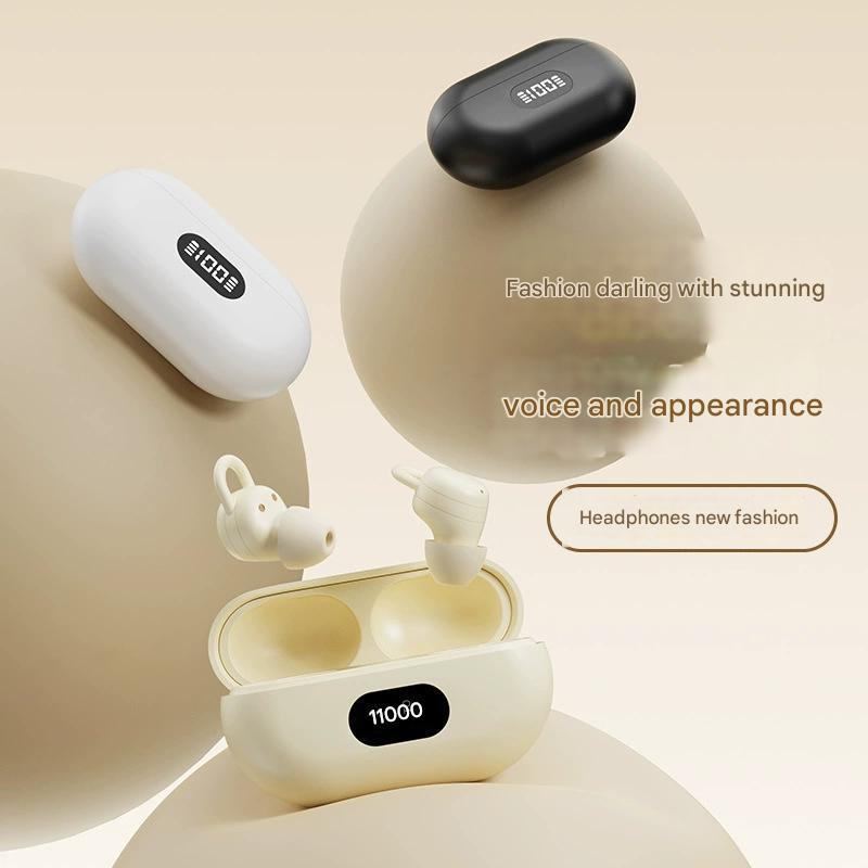 X66 Chất liệu thân thiện với da Màn hình kỹ thuật số LED Tai nghe ngủ mỏng Tai nghe TWS di động cho 