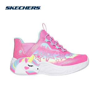 Giày Thể Thao Bé Gái Skechers Slip-Ins Unicorn Dreams Starry Lite - 302296L-PKMT Air-Cooled Memory Foam
