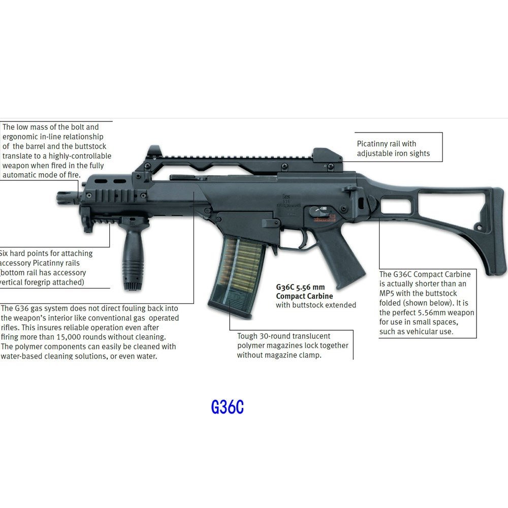 1: 6 G36KSK Súng Trường Tấn Công Lắp Ráp Mô Hình Người Lính Vũ Khí Quân Sự Trang Trí Khối Xây Dựng Đ