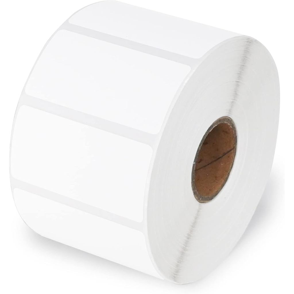ESSENTIAL 2 "x 1" Nhãn mã vạch nhiệt trực tiếp màu trắng, Nhãn vận chuyển, Tương thích với máy in nh