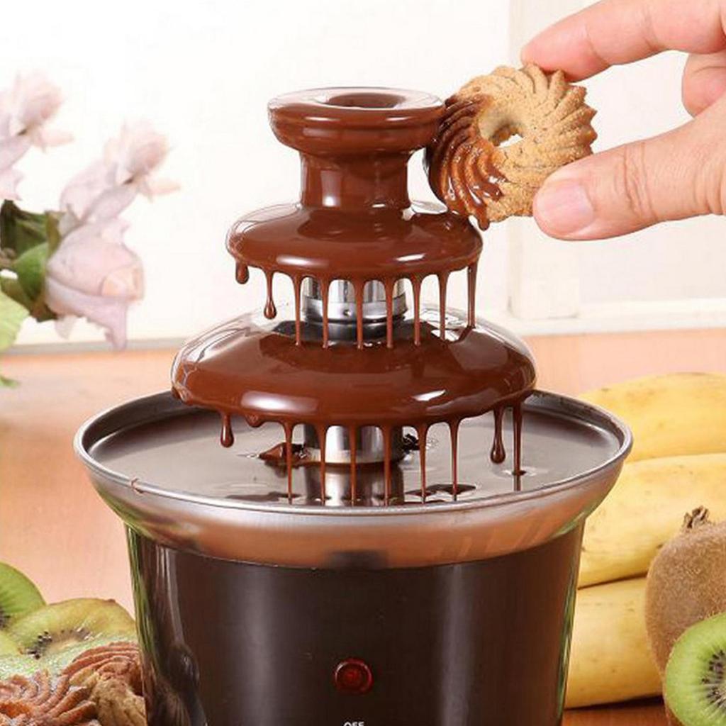 Máy phun nước sô cô la nhỏ Fondaue DIY Thác Nacho Phô mai Sốt BBQ